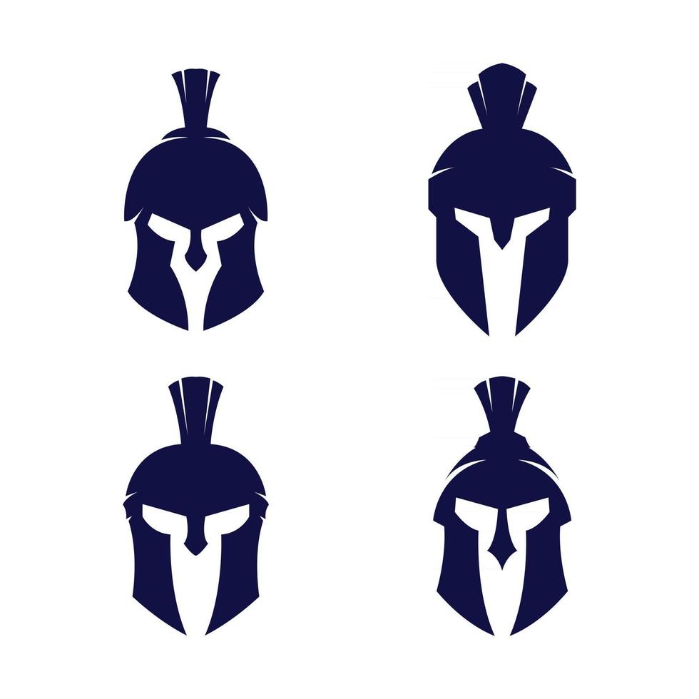 Warrior helmet vector