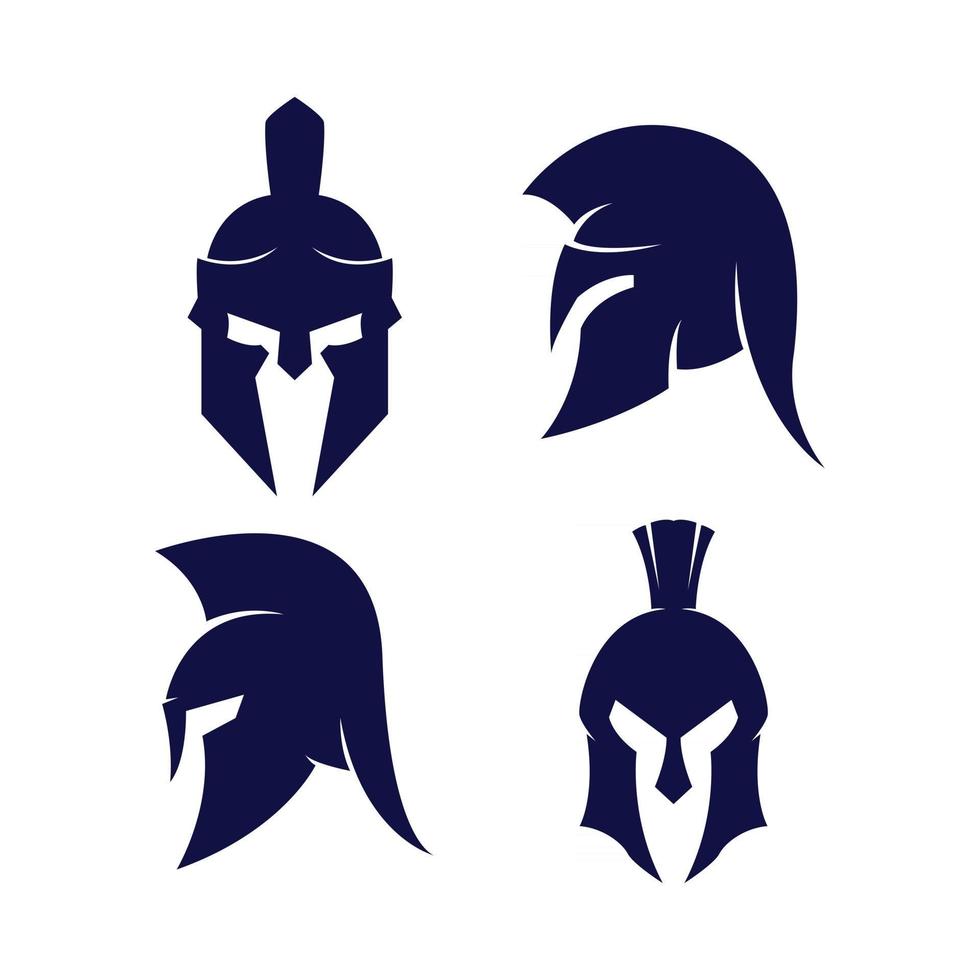 Warrior helmet vector