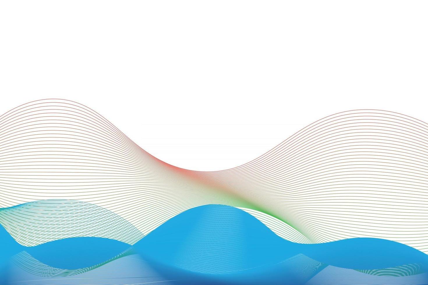 Abstract wave background vector