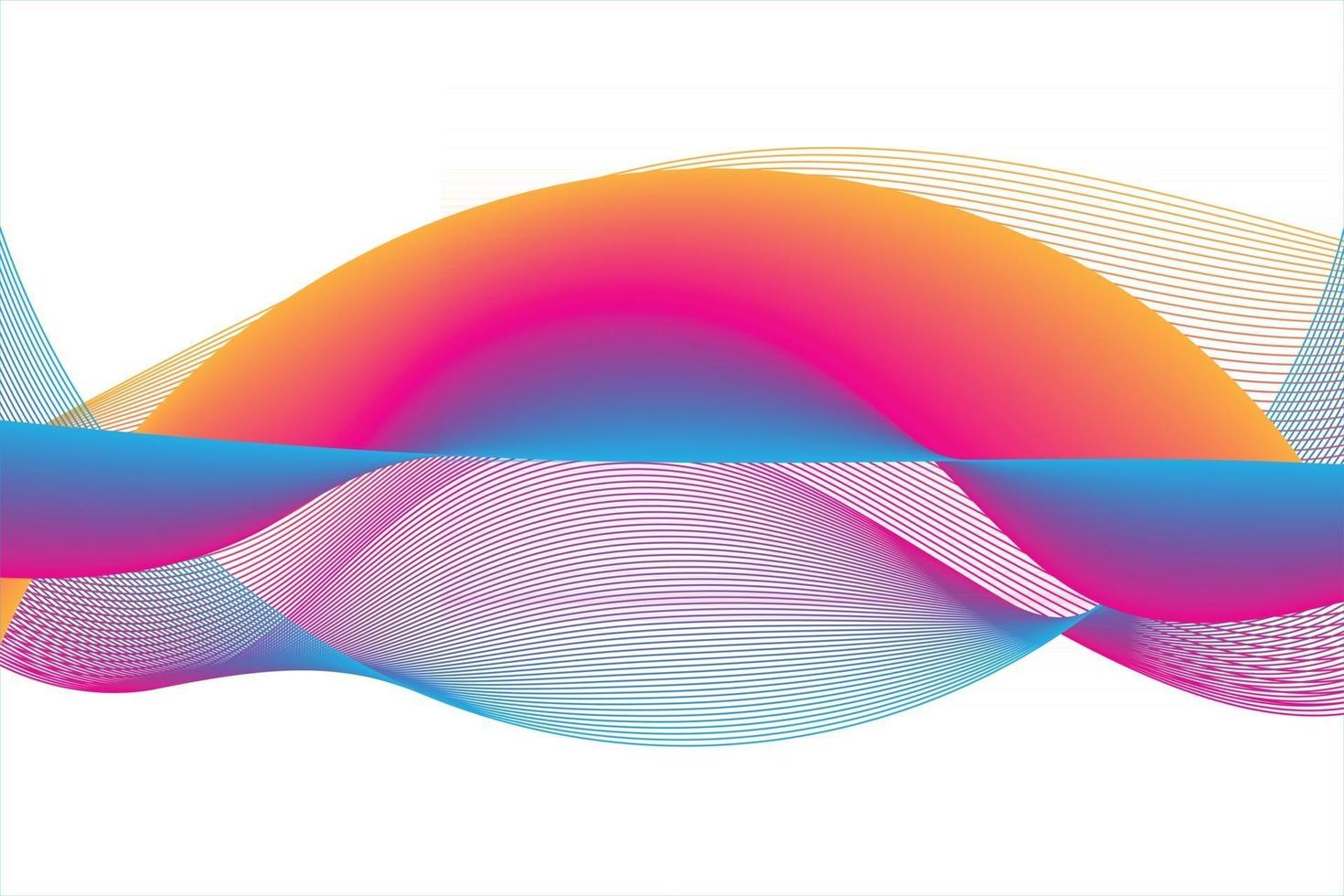 Abstract wave background vector