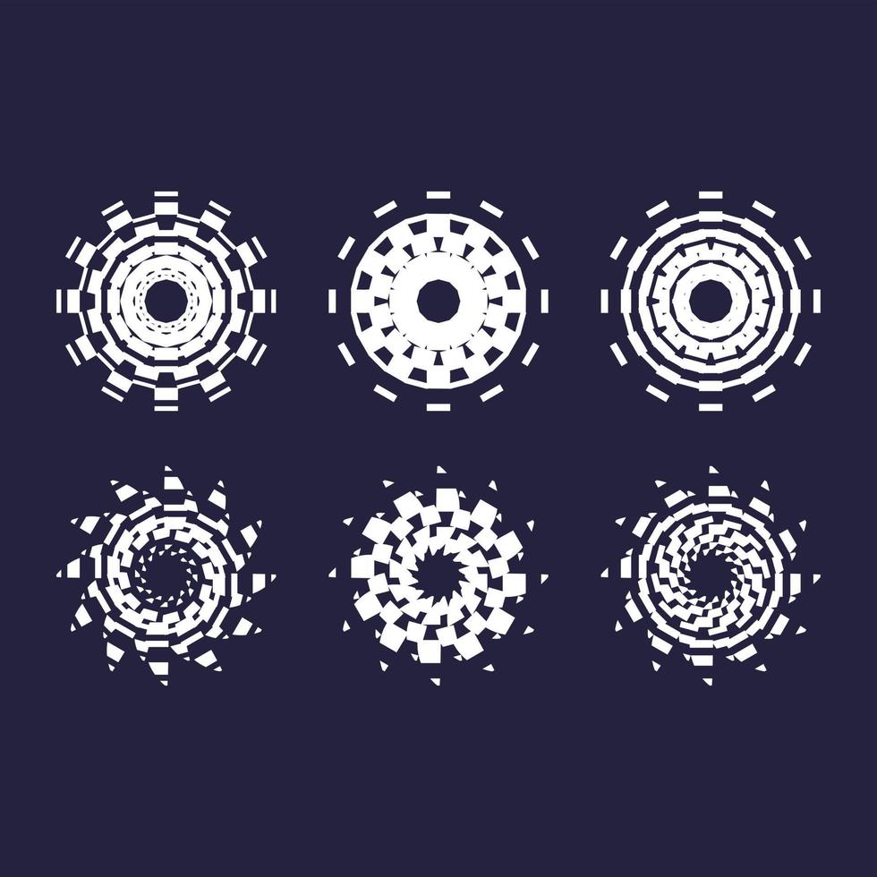 Circular design ornaments vector