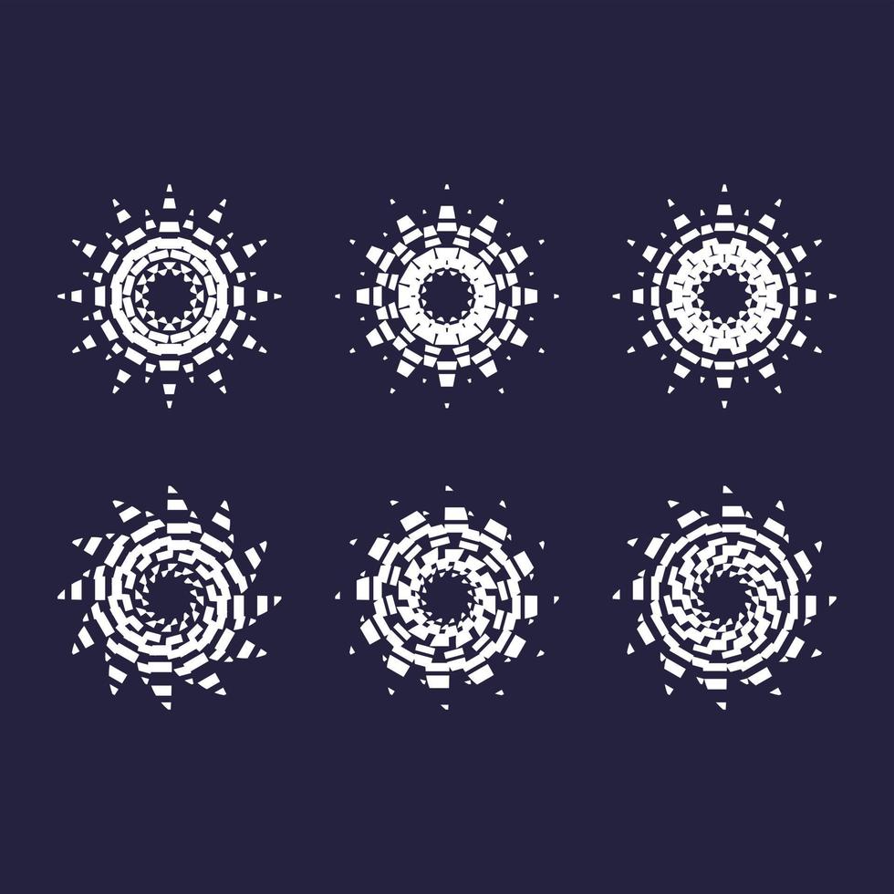 Circular design ornaments vector