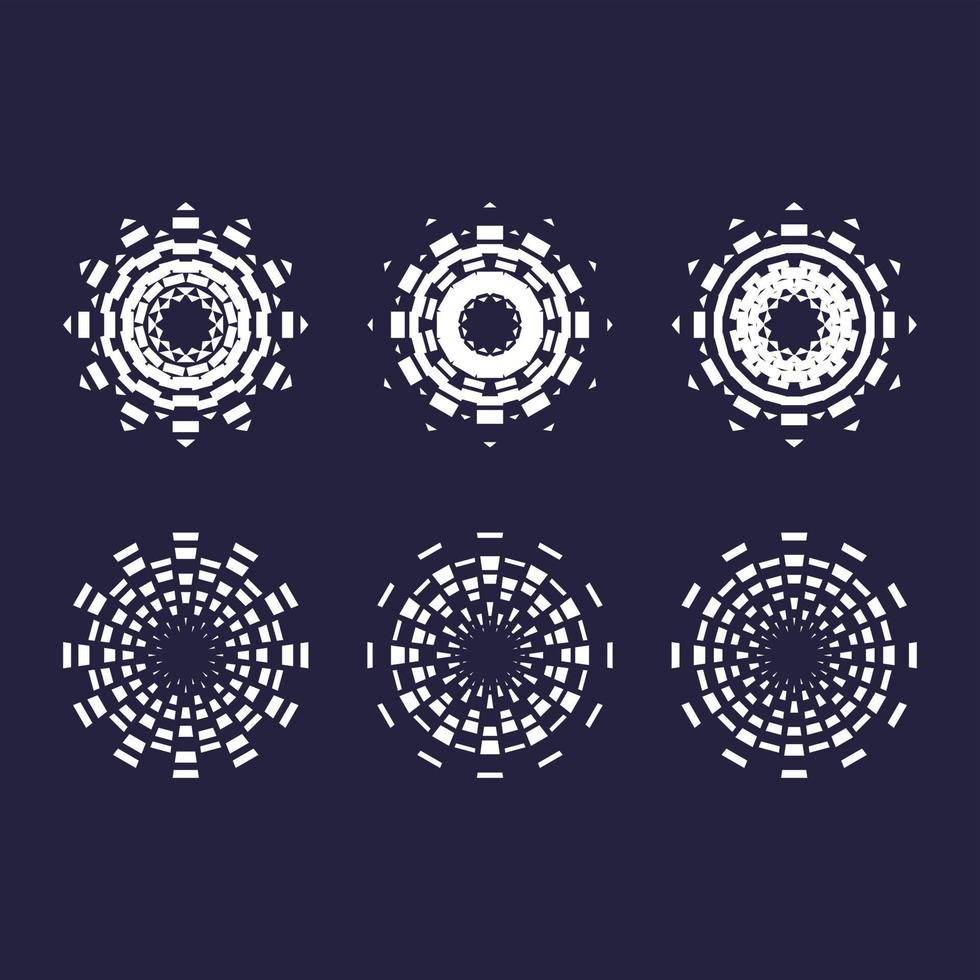 Circular design ornaments vector