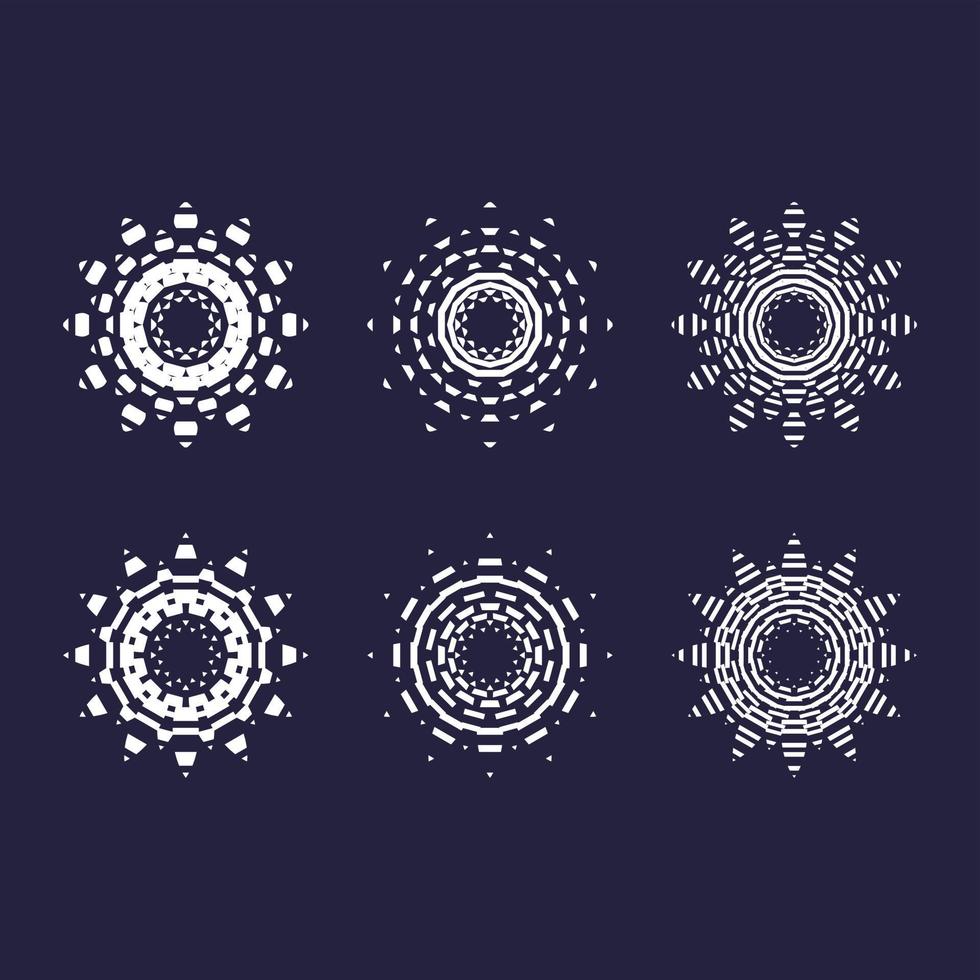 Circular design ornaments vector