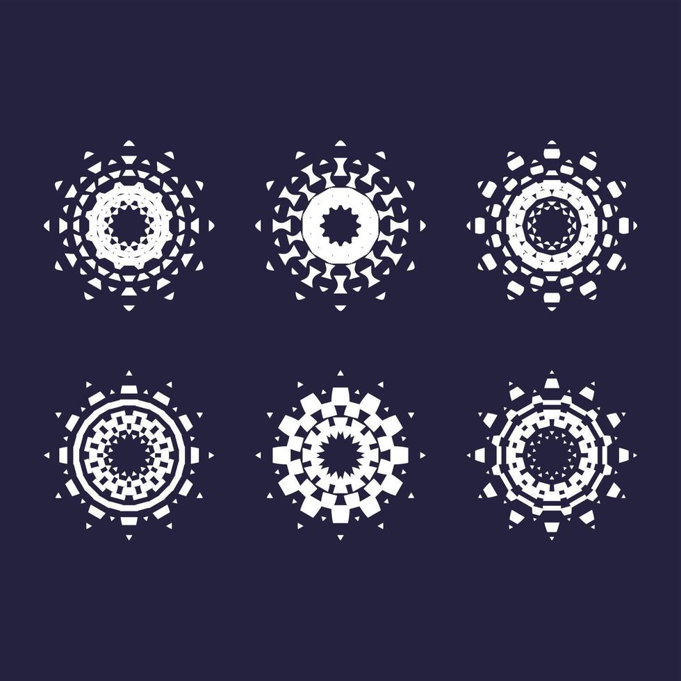 Circular design ornaments vector