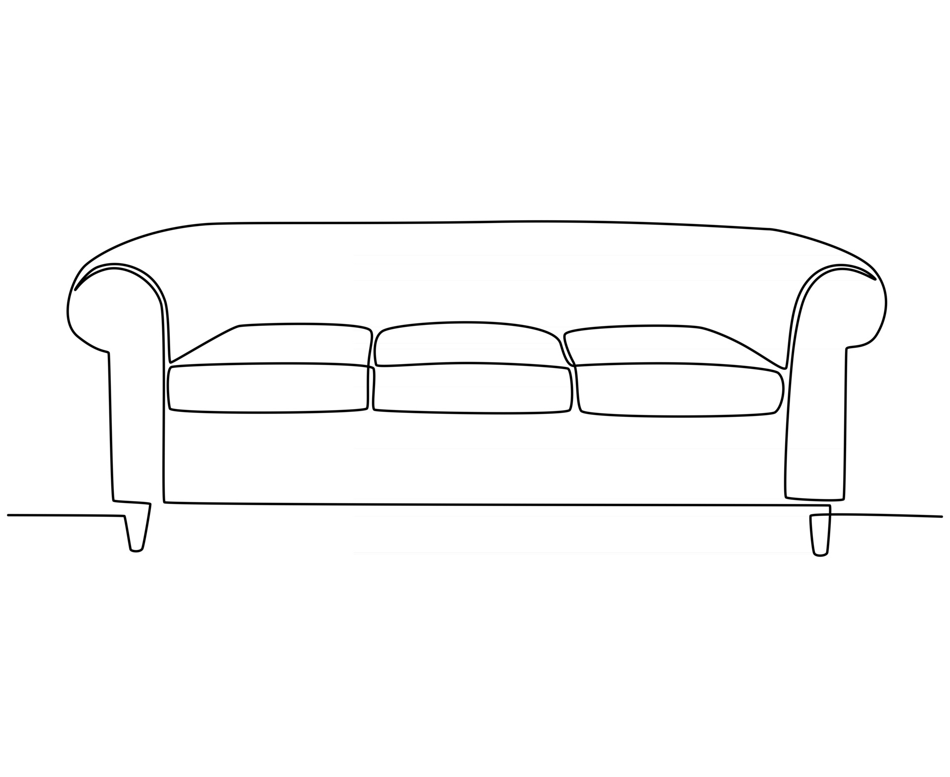 Sketch Sofa 3d model  Ligne Roset France