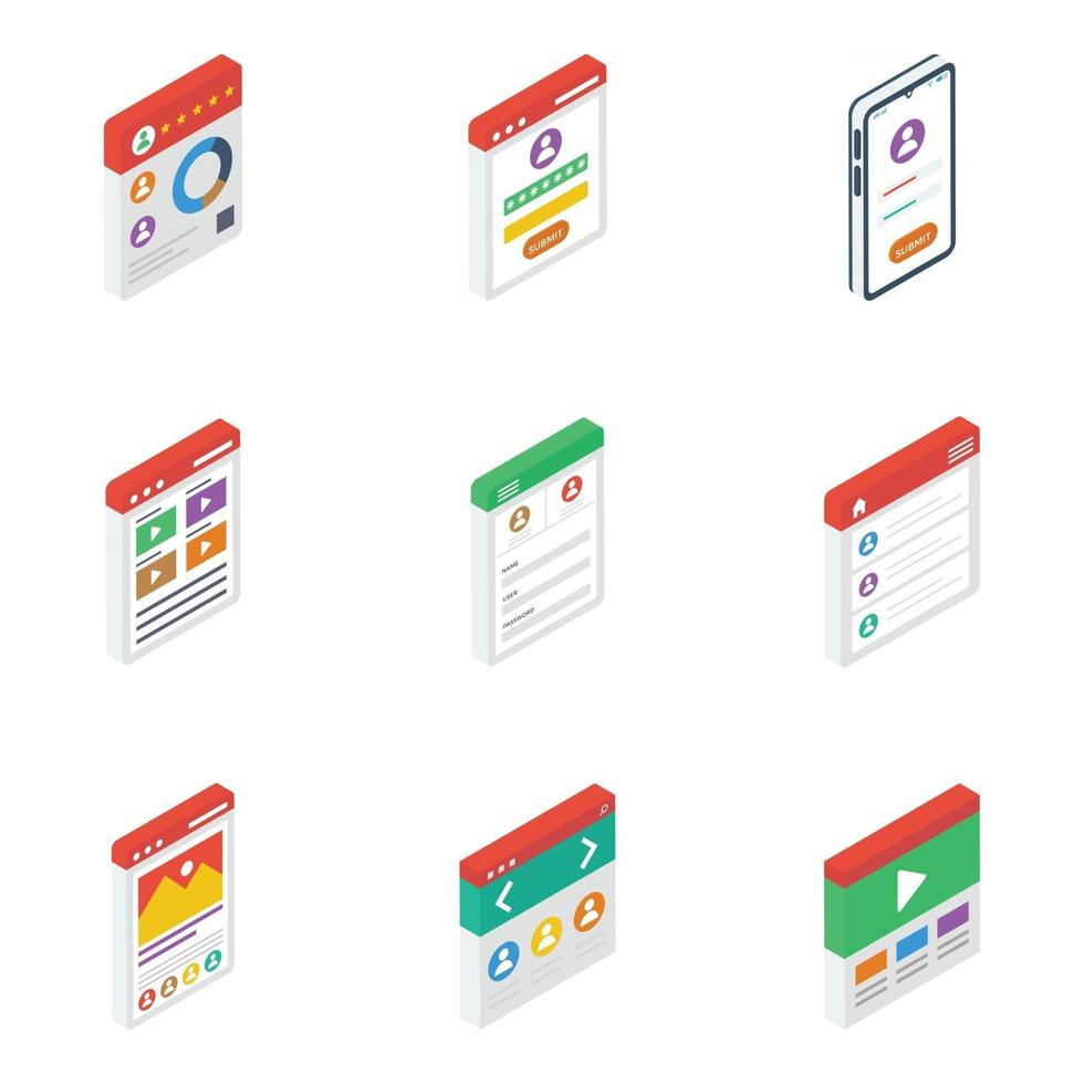 Website Interference Elements vector