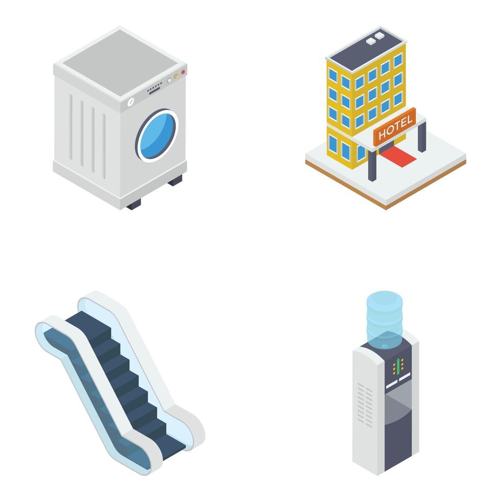 Pack of Hotel Elements vector