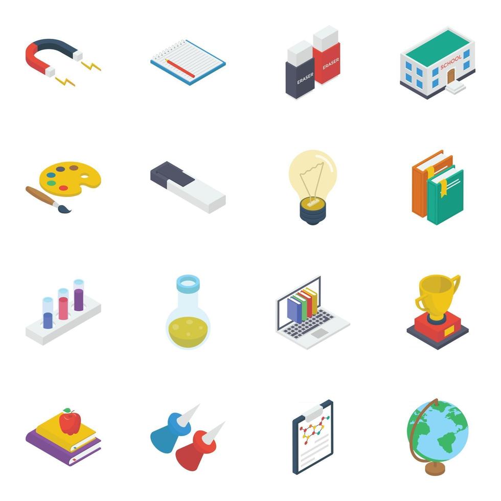 Pack of Learning Elements vector