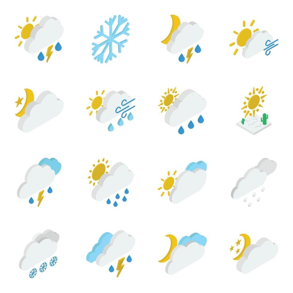Collection of Weather Elements vector