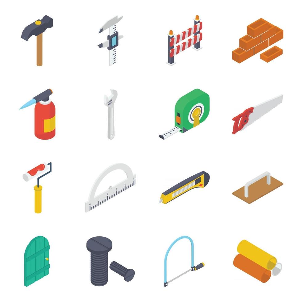 Pack of Construction Tools vector