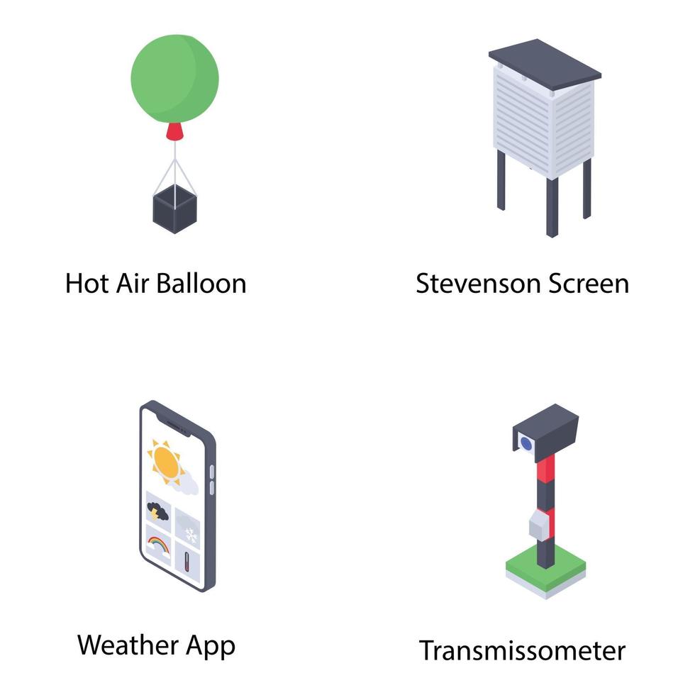 Trending Weather Equipment vector