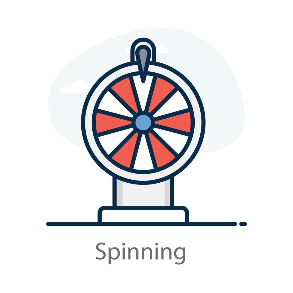 Spinning Casino  Wheel vector