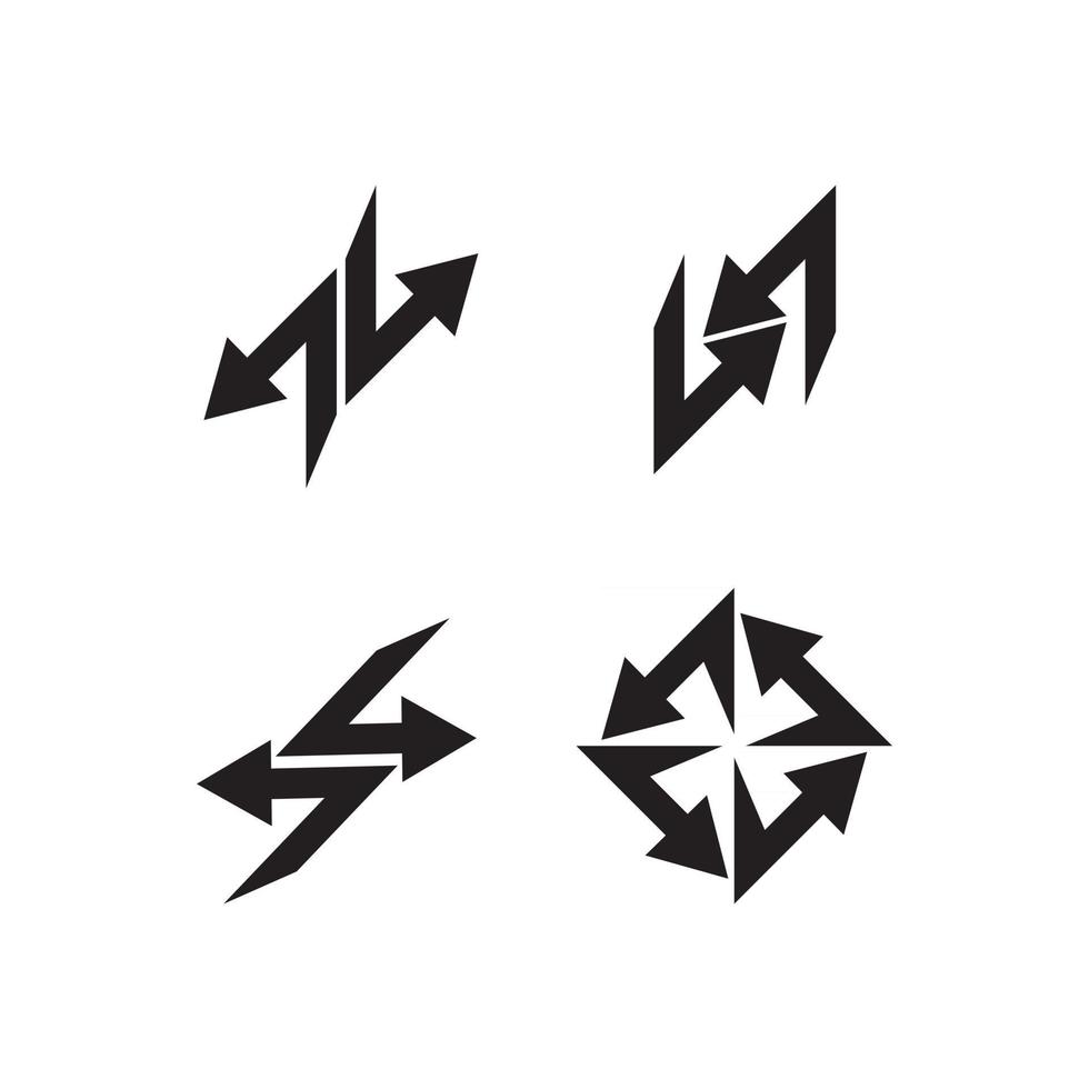 icono de ilustración de vector de flecha para reproducir música más rápido y negocios