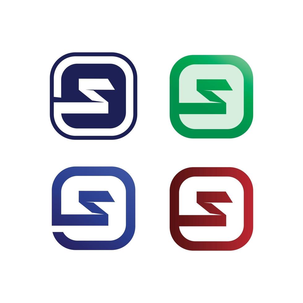 S logo font Business corporate S letter logo for identity vector