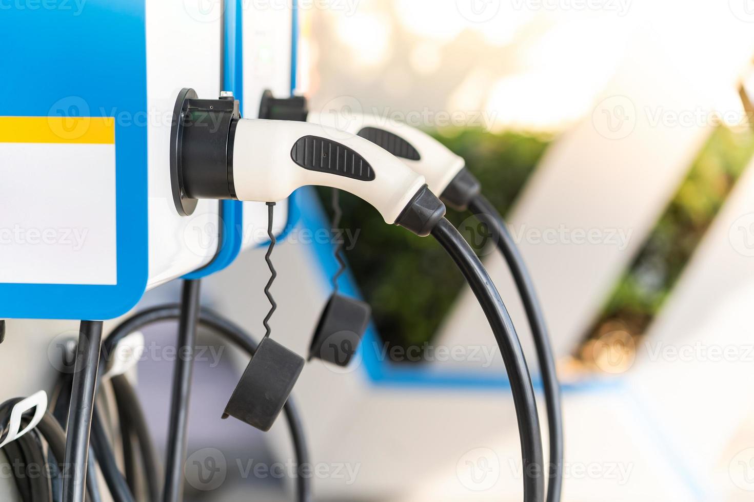 Charging an electric car battery access to vehicle electrification photo