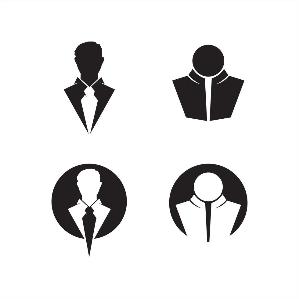 People Icon work group Vector office icon man black worker