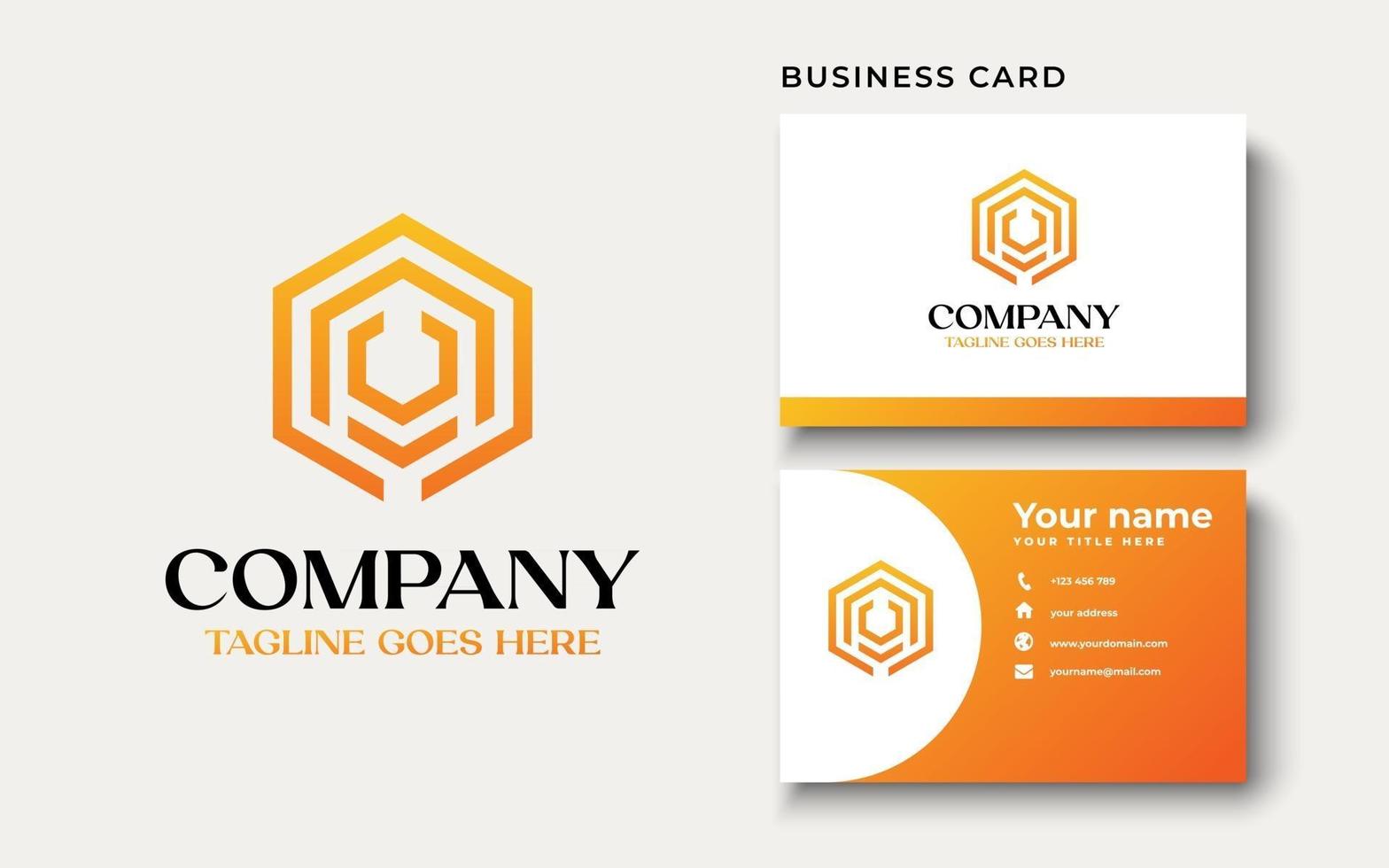 Hexagon logo Isolated on white background. can be used for business, consulting group company. vector