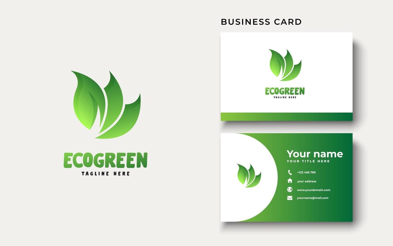 Green Leaf Logo Design Inspiration, Vector illustration