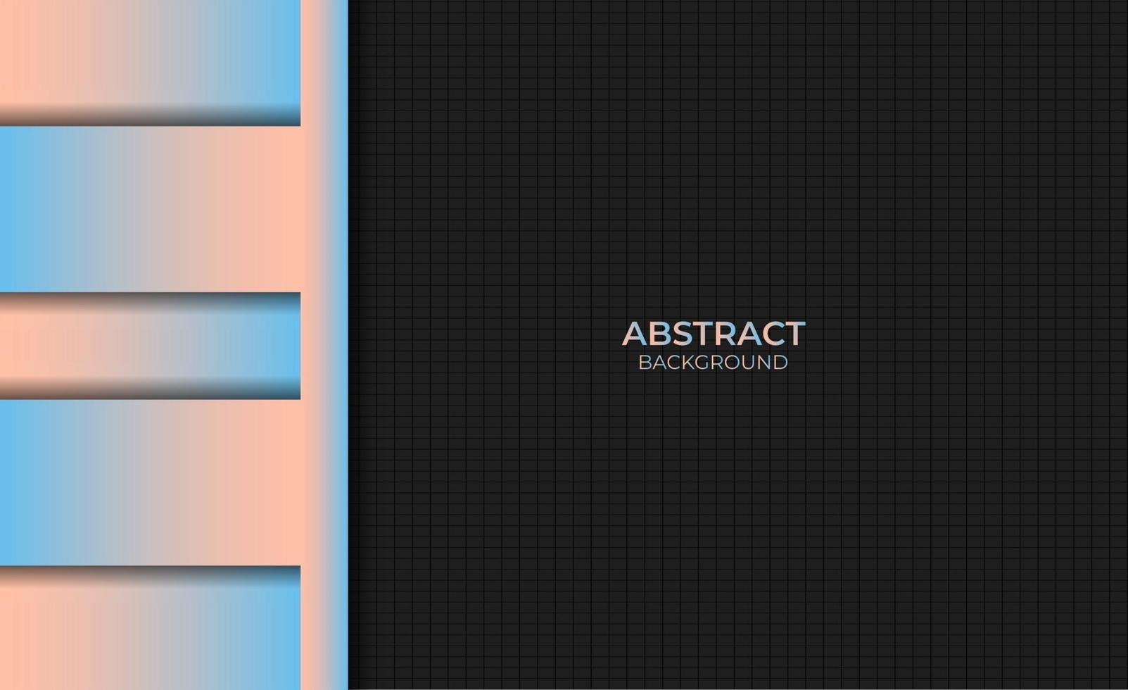 Abstract Modern Blue Orange Gradient Color Background Design Style vector