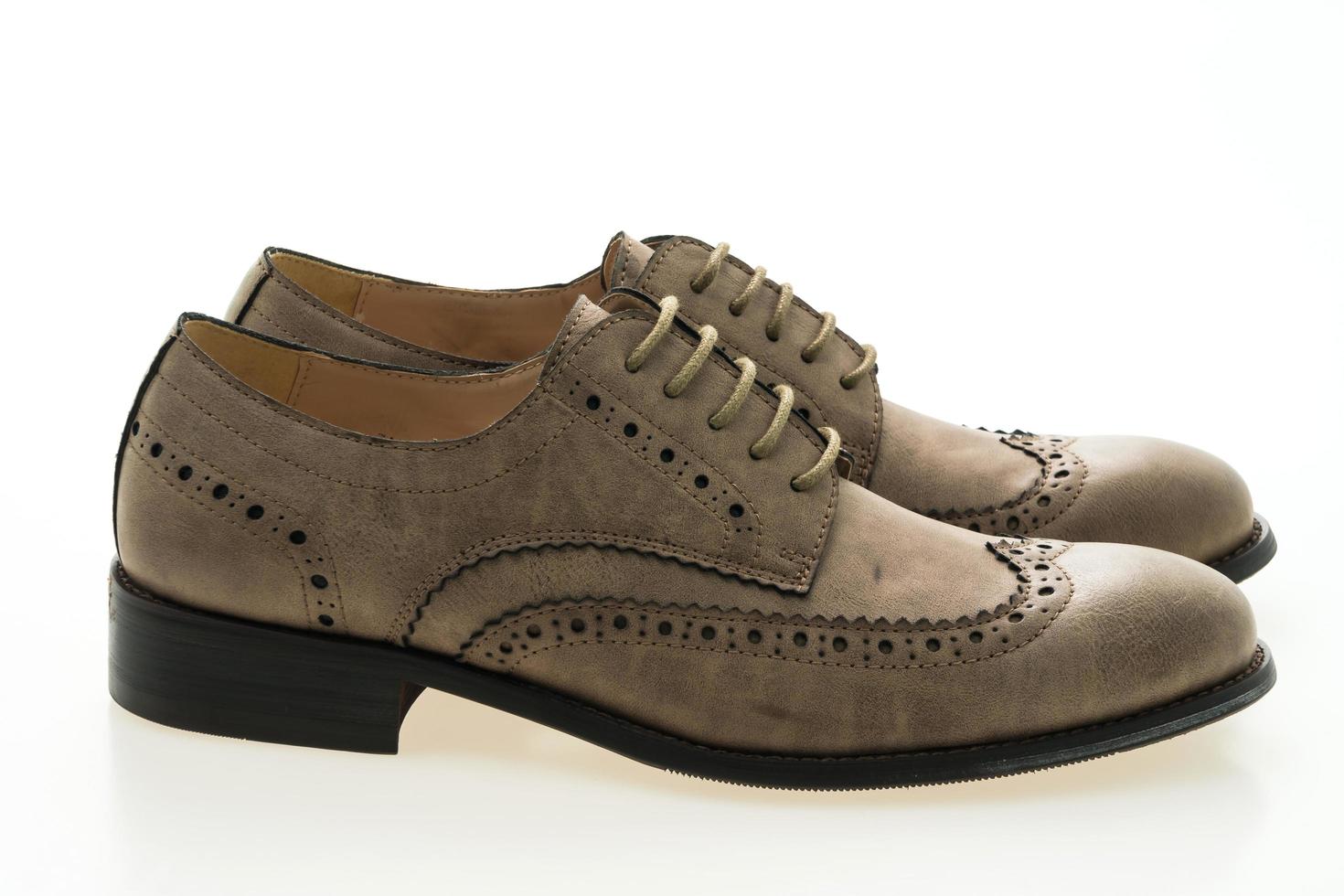 Men shoes on white background photo