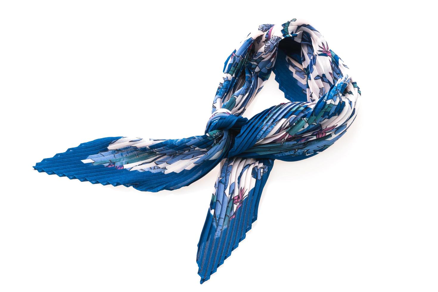 Beautiful scarf on white photo