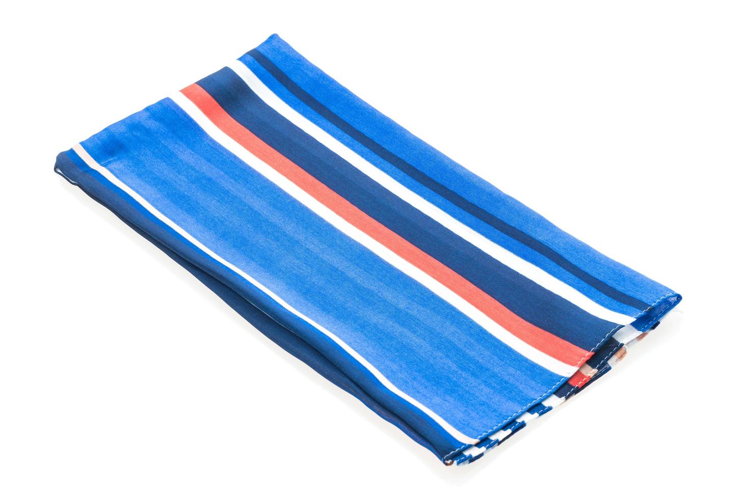 Beautiful scarf on white photo