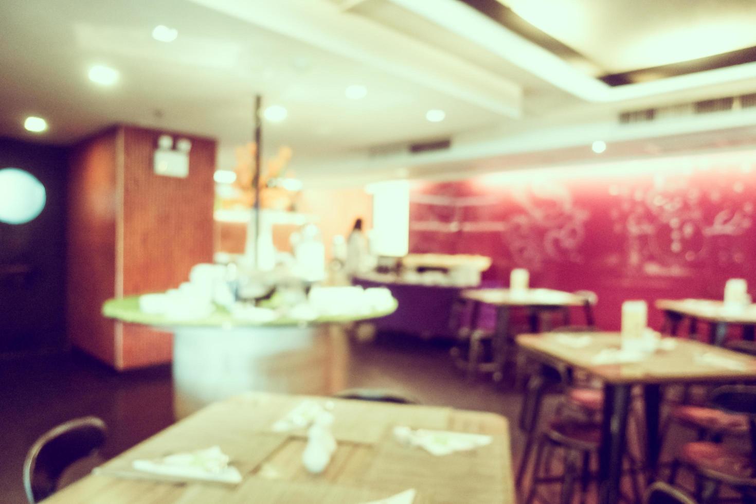 Blur restaurant interior photo