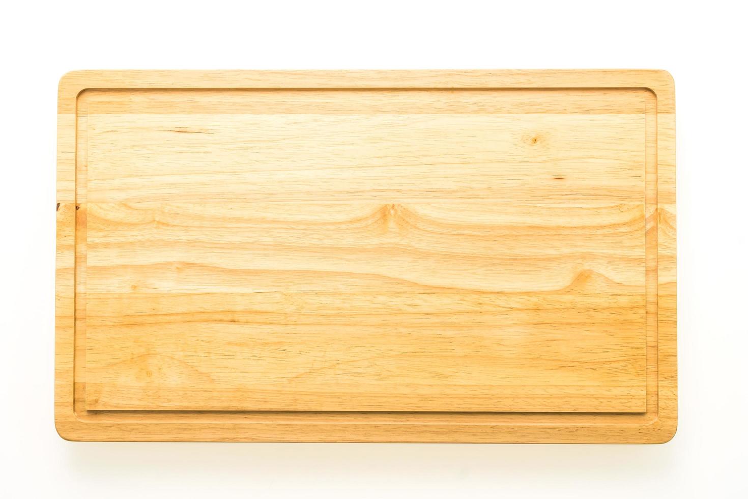 Brown wooden cutting board photo