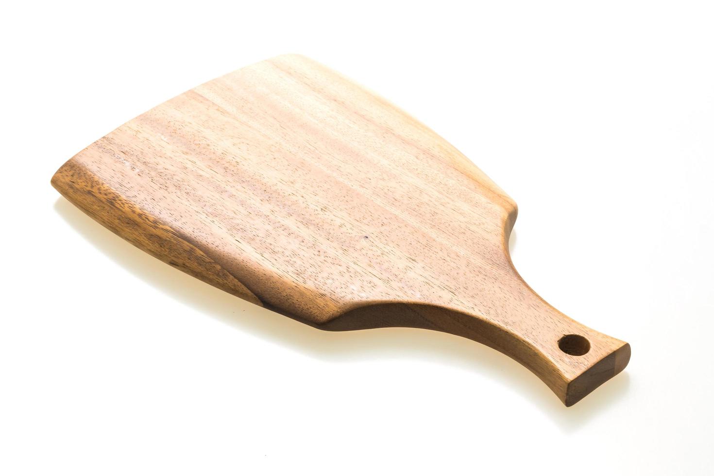 Brown wooden cutting board photo