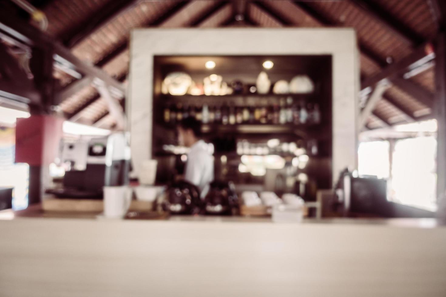 Abstract blur restaurant photo