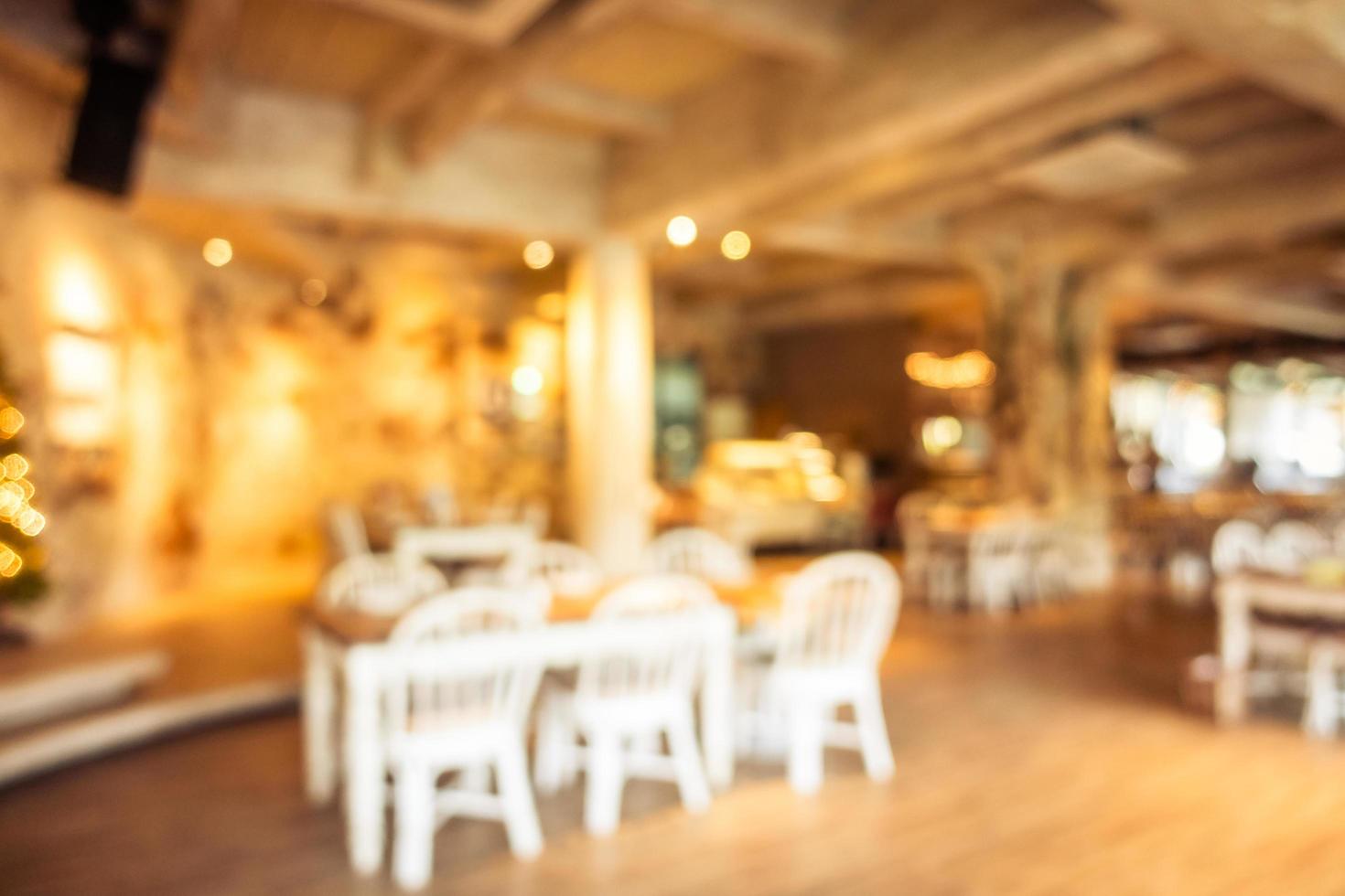 Abstract blur and defocused coffee shop cafe and restaurant photo