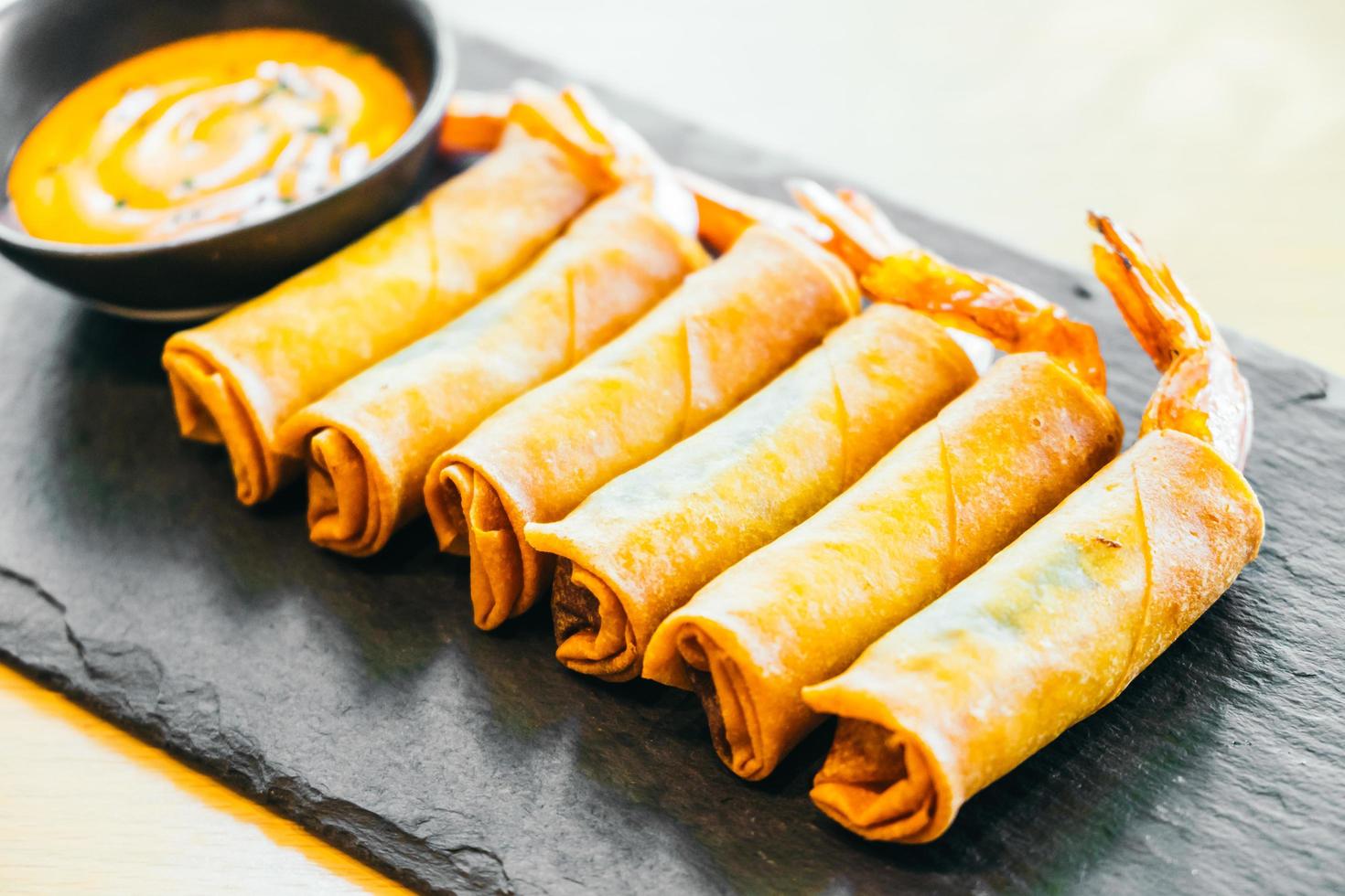 Fried spring roll with shrimp photo