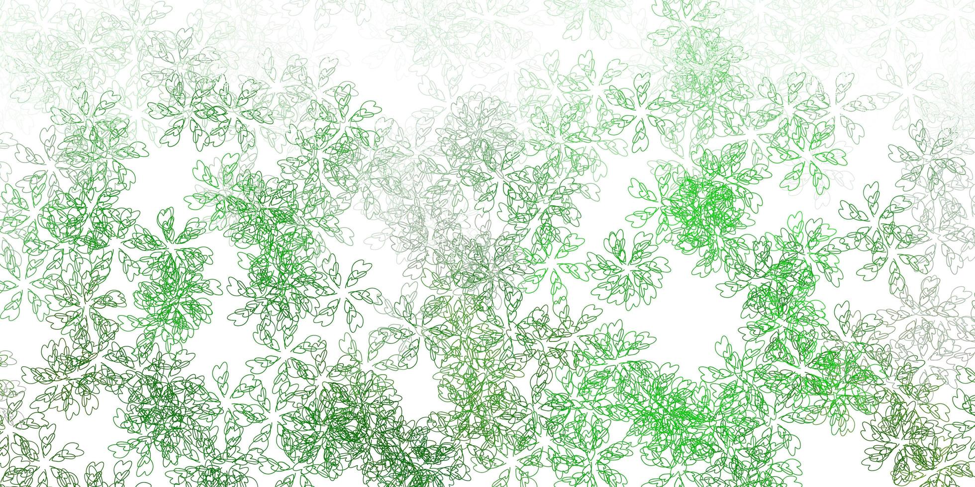 Light green vector abstract artwork with leaves.