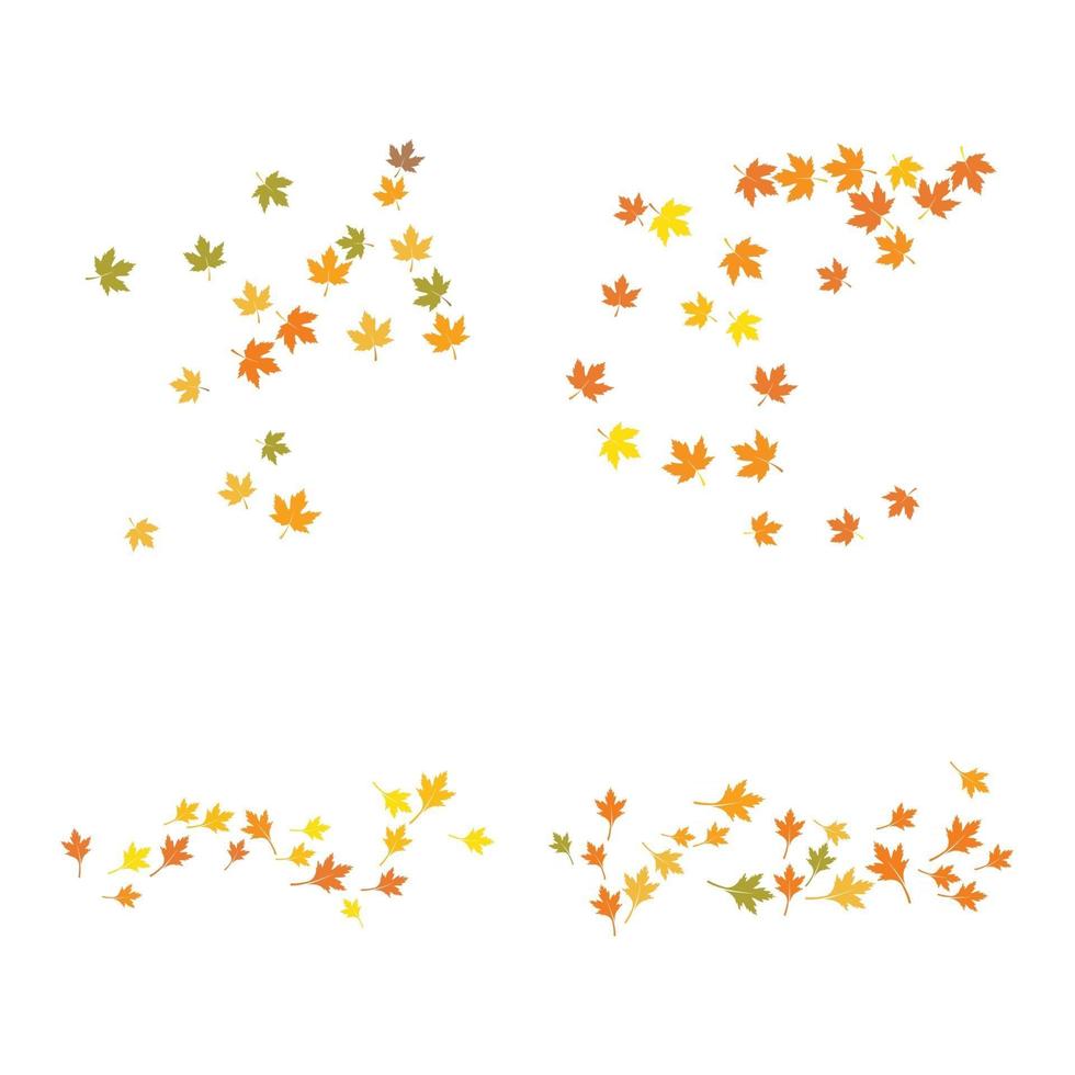 fondo de hoja de otoño vector