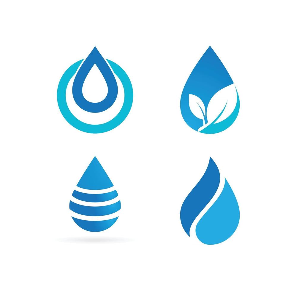 logotipo de gota de agua vector