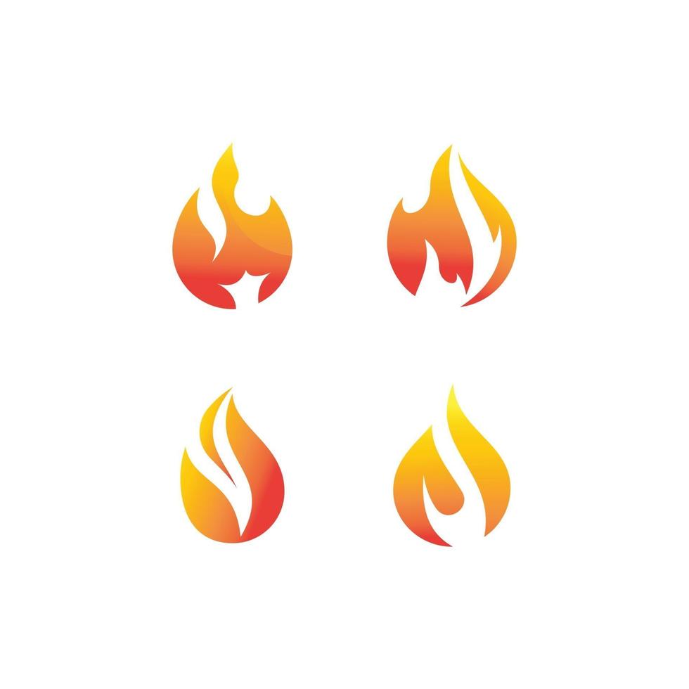 logo de llama de fuego vector