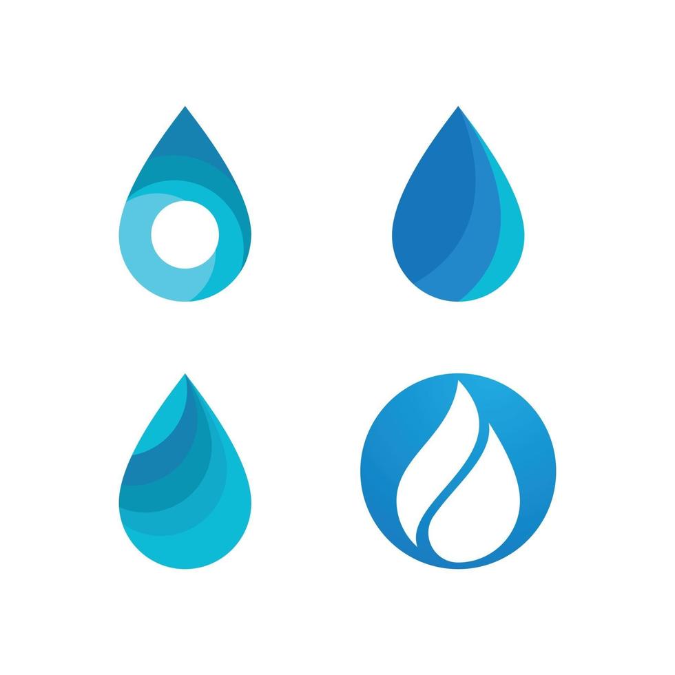 logotipo de gota de agua vector