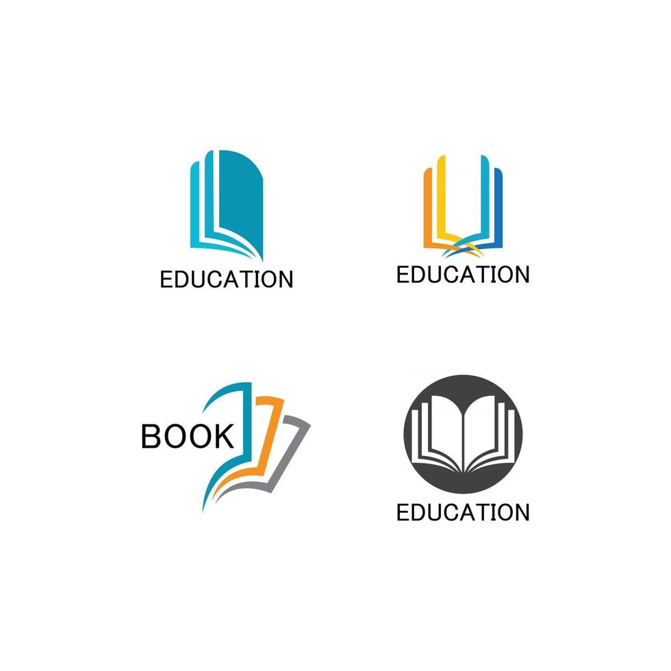 Book Logo Template vector