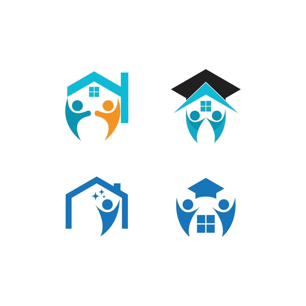 home school logo vector