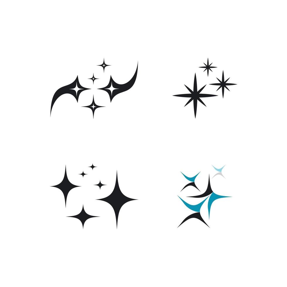 sparkling icon template vector