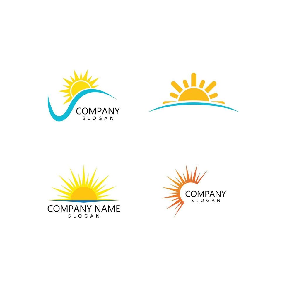 sun ilustration logo vector