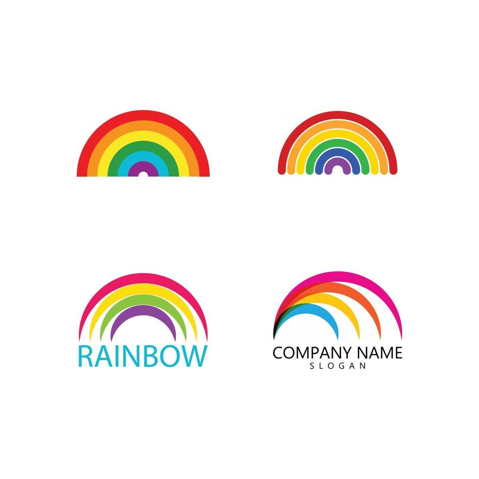 Rainbow logo vector