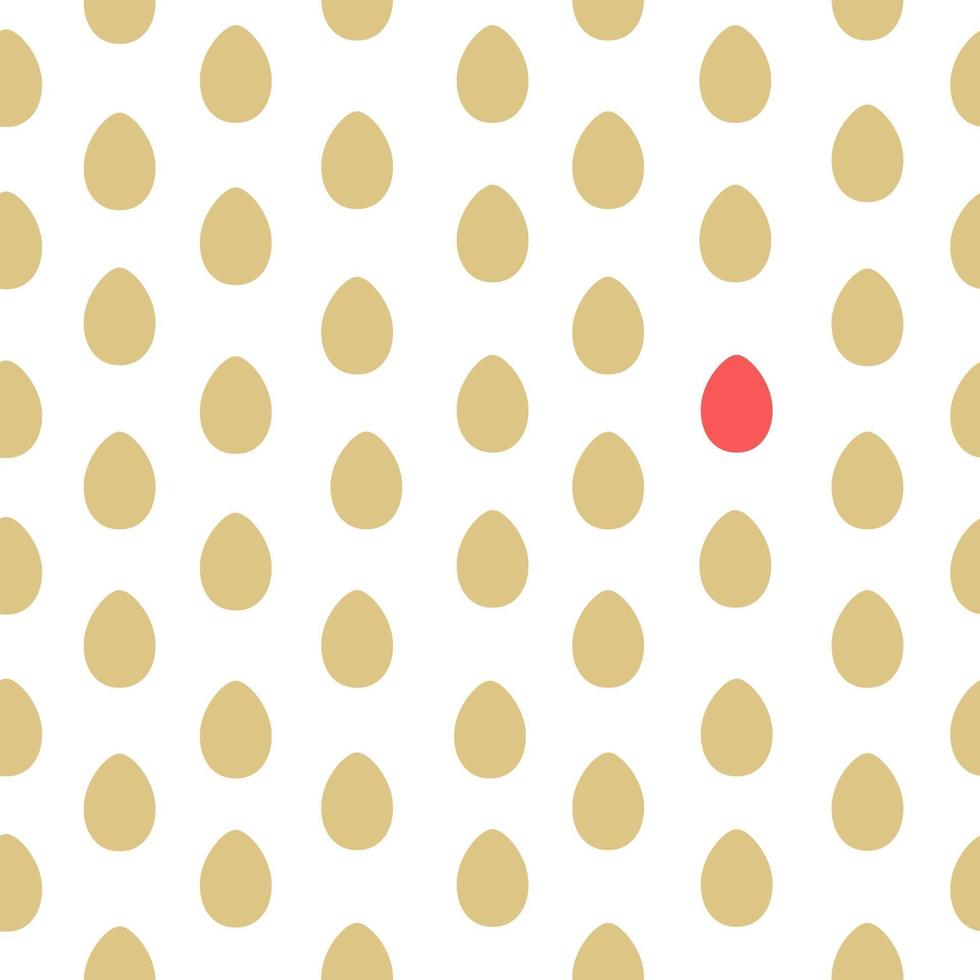 Seamless pattern with easter eggs vector