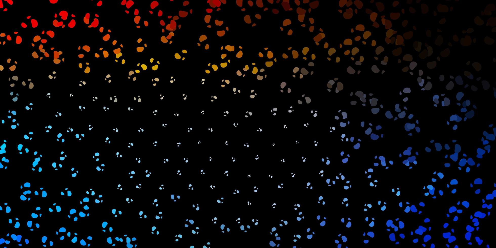 Dark blue, yellow vector template with abstract forms.