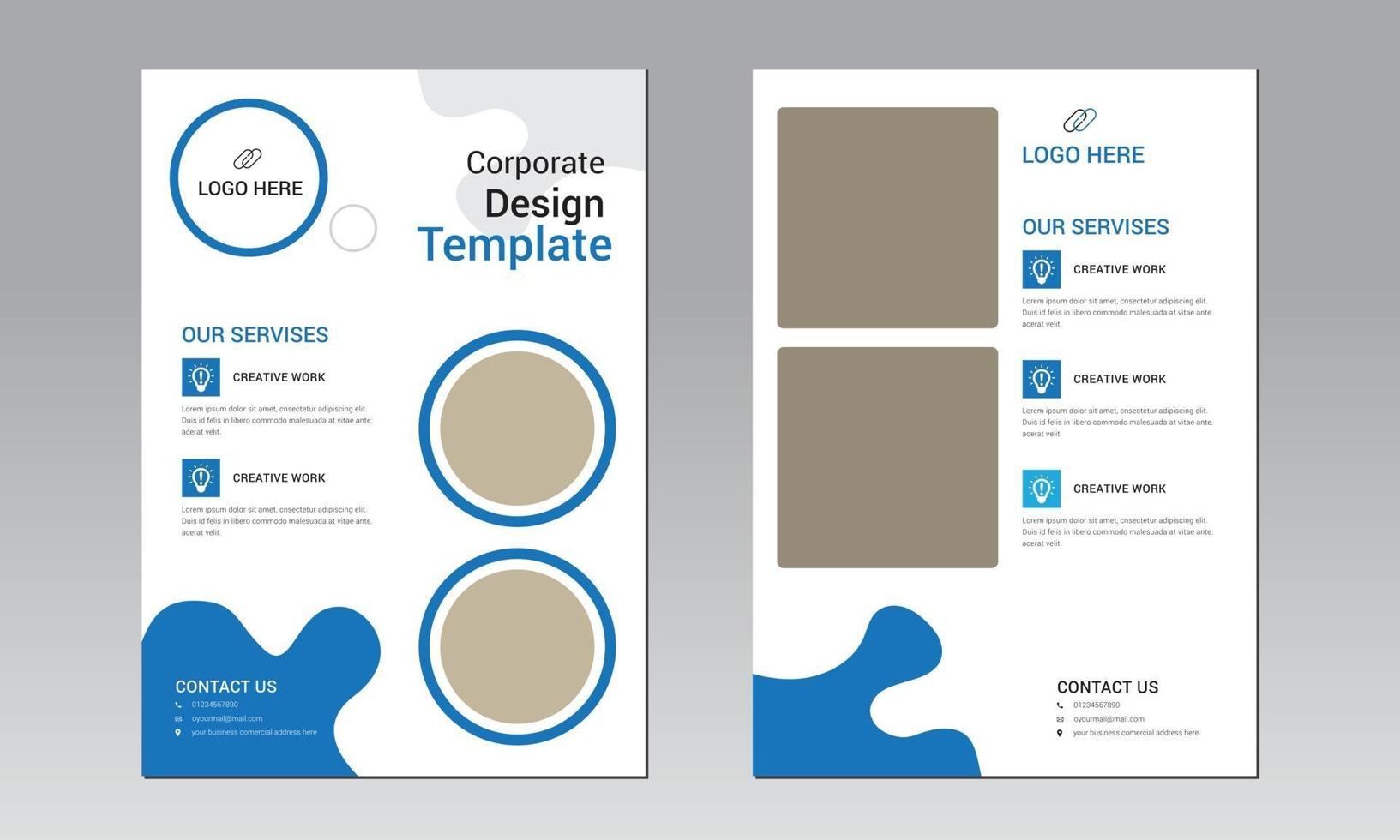 Poster flyer pamphlet brochure cover design layout space for photo background, vector illustration template in A4 size.