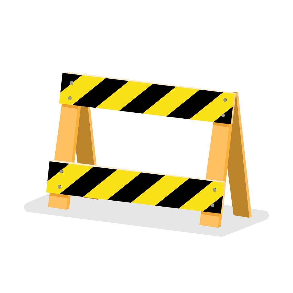 Road Barrier. Vector illustration