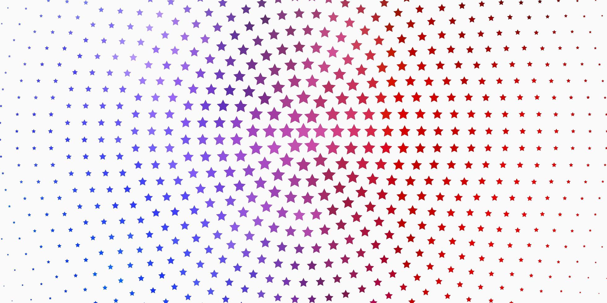 Light Blue, Red vector texture with beautiful stars. Colorful illustration with abstract gradient stars. Pattern for websites, landing pages.