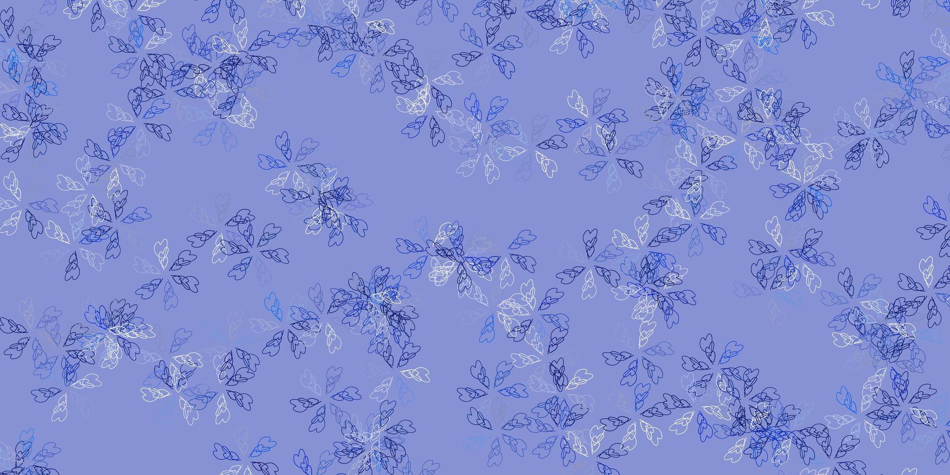 Light blue vector abstract background with leaves.
