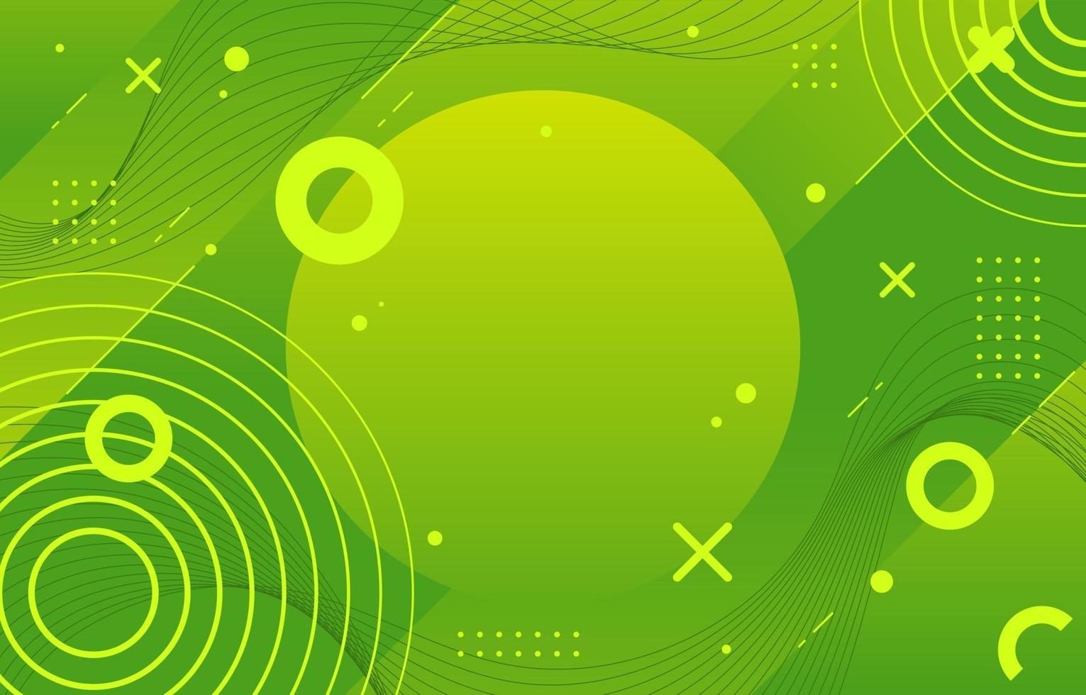 Green Geometric Concept vector